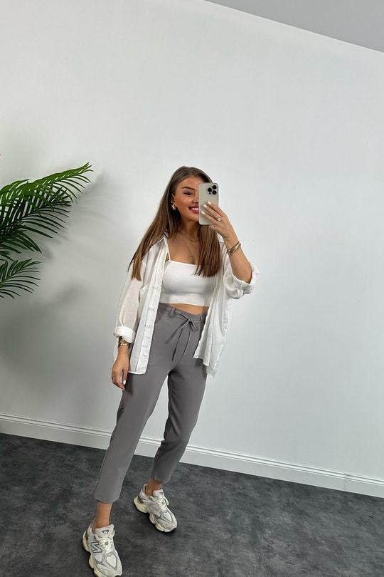 Beli Lastikli Mango Model Atlas Jogger Gri