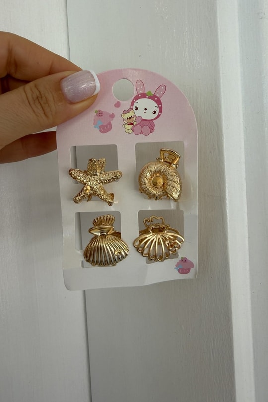 Deniz Temalı 4'lü Metal Set Toka