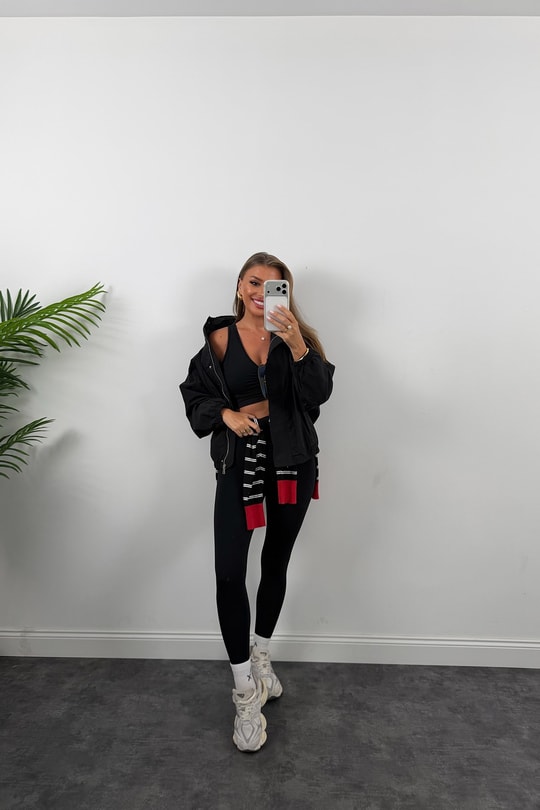 Dik Yaka Basic Bomber Mont Siyah