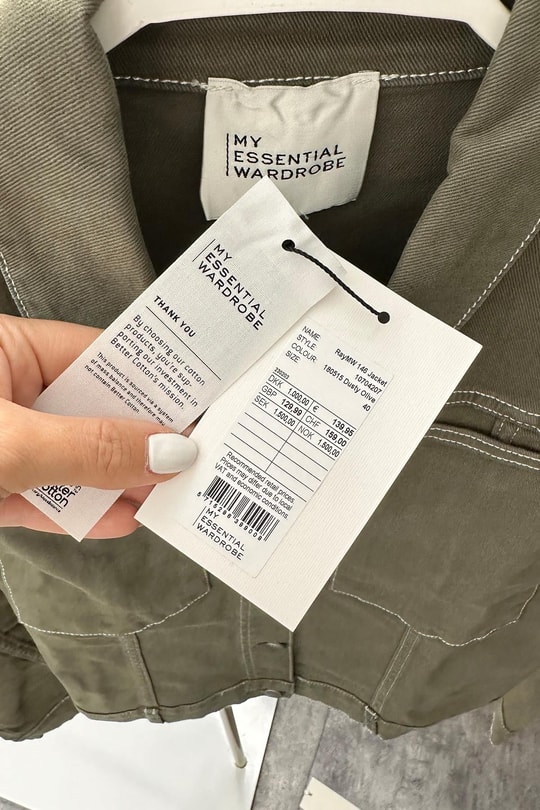 İthal Ürün Lüx Kalite Haki Jean Ceket
