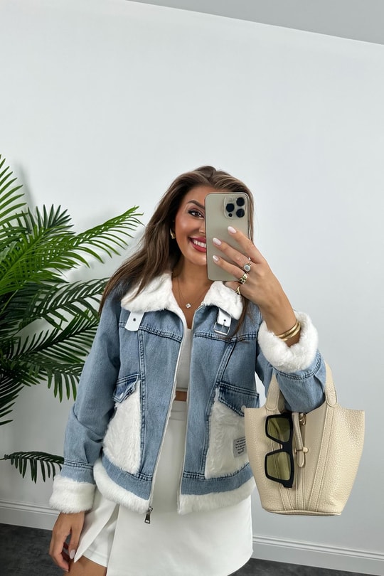 Lüx Kalite İpek Kürklü Premium Jean Mont