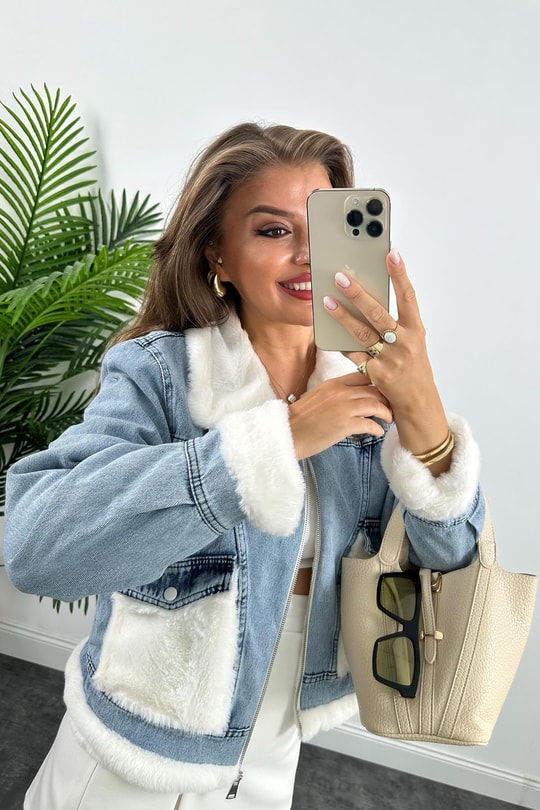 Lüx Kalite İpek Kürklü Premium Jean Mont