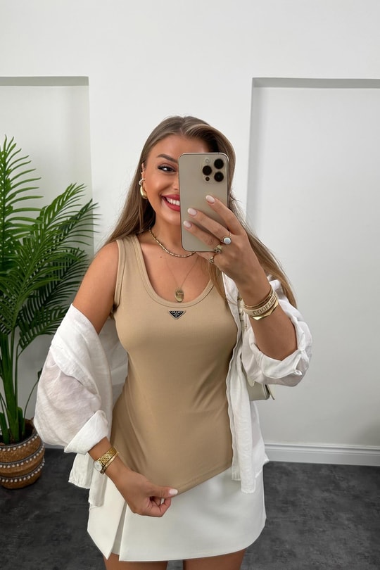 Marka Model Likralı Tam Boy Kaşkorse Atlet Taş