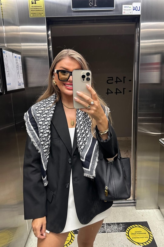 Massi Kumaş Premium Kalite Pinteres Blazer Bf Ceket Siyah