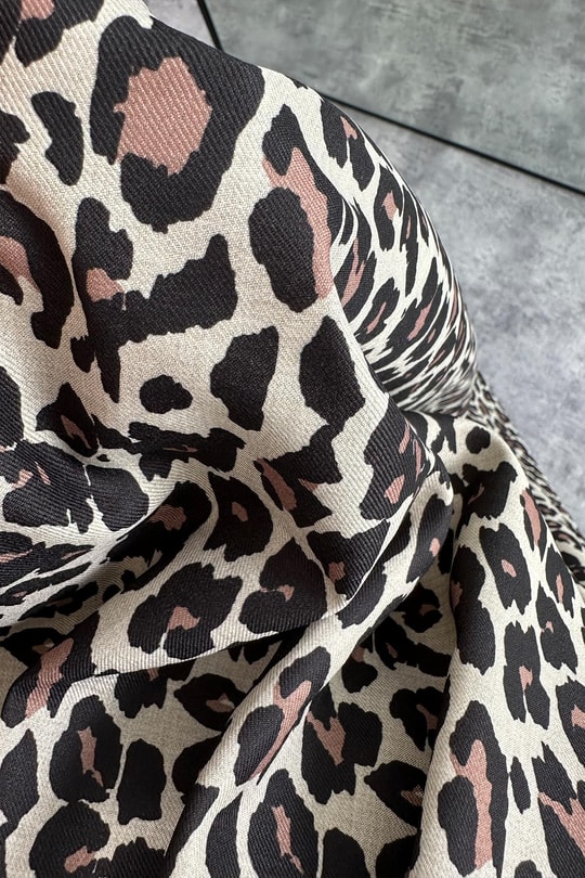 Maxi Boy Beli Lastikli Leopar Keten Etek