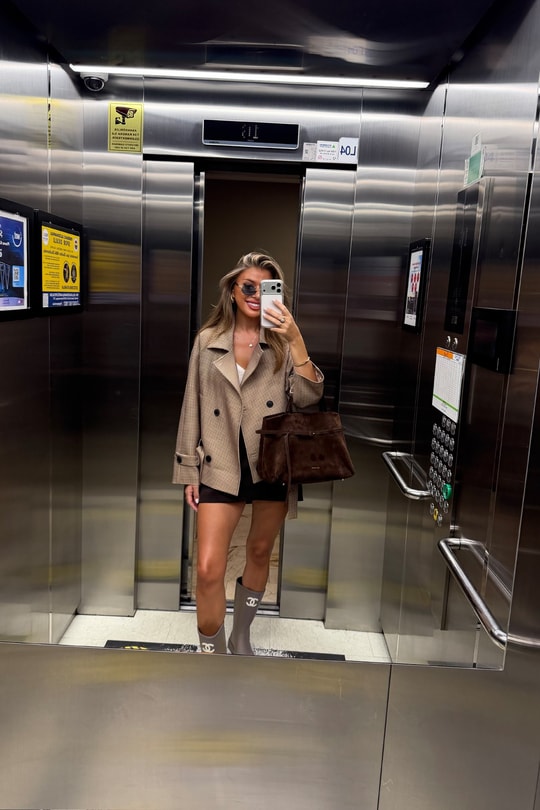Mng Model Lüx Kumaş Ekoseli Trençkot