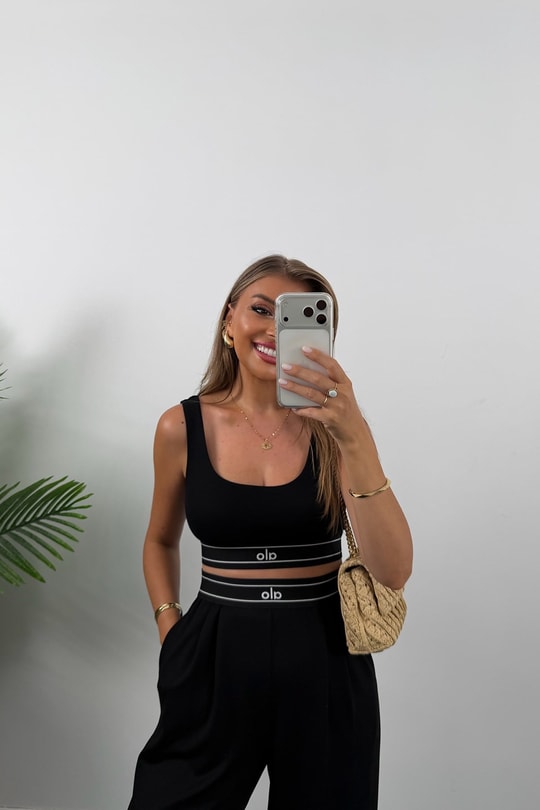 Ola Palazzo Büstiyer Modal Kumaş Dökümlü Takım