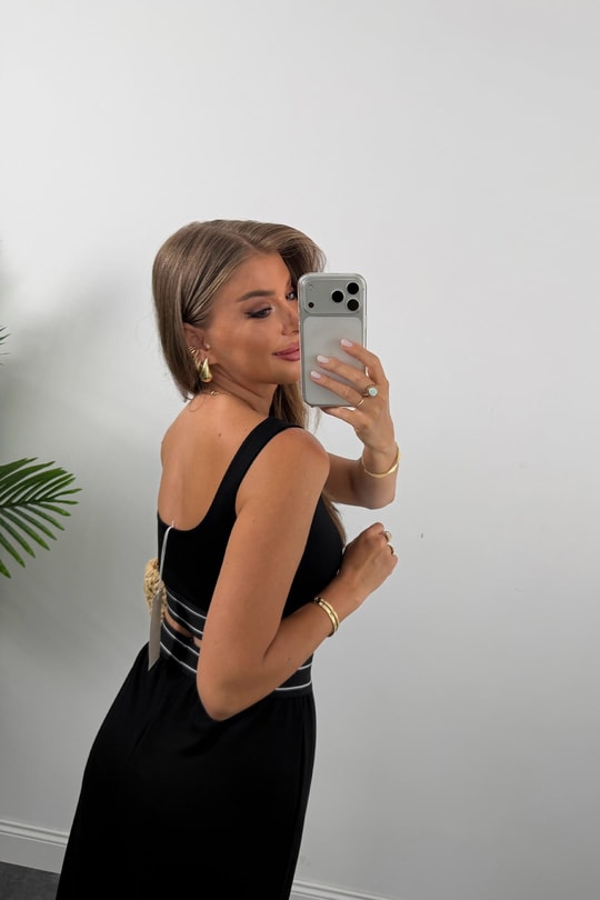 Ola Palazzo Büstiyer Modal Kumaş Dökümlü Takım