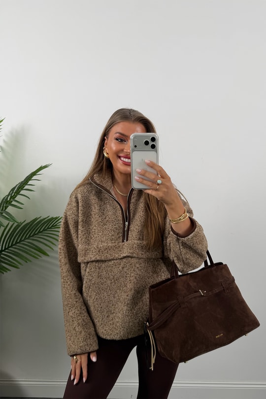 Oysh Model Basic Polar Sweat Kahve