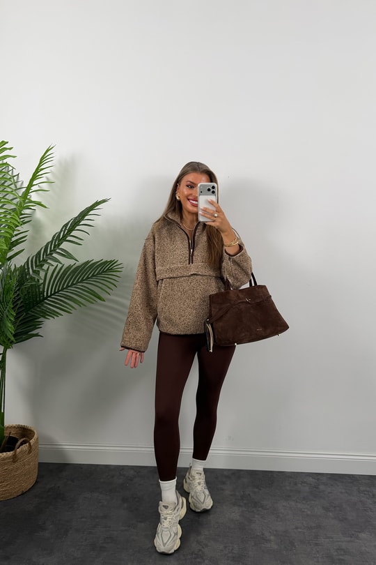 Oysh Model Basic Polar Sweat Kahve