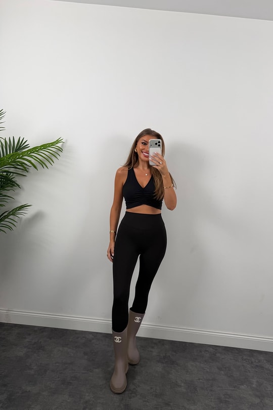 Oysh Model Lüx Kalite Soft Touch Tayt Siyah 