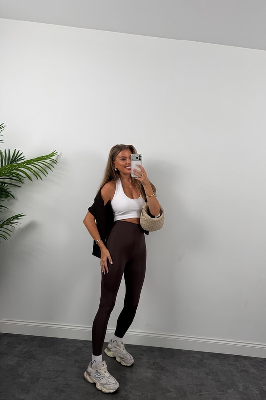 Oysh Model Lüx Kalite Soft Touch Tayt Acı Kahve 
