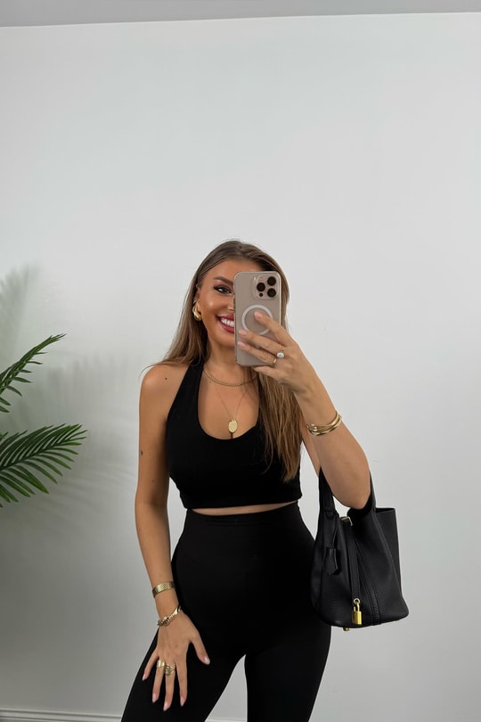 Oysh Model Lüx Kalite Soft Touch Tayt Siyah