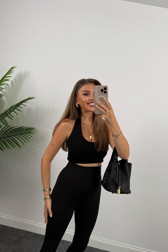 Oysh Model Lüx Kalite Soft Touch Tayt Siyah