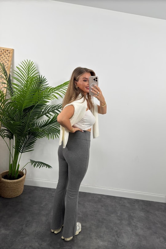 Oysh Model Penye Kaşkorse Likralı Relax Tayt Antrasit