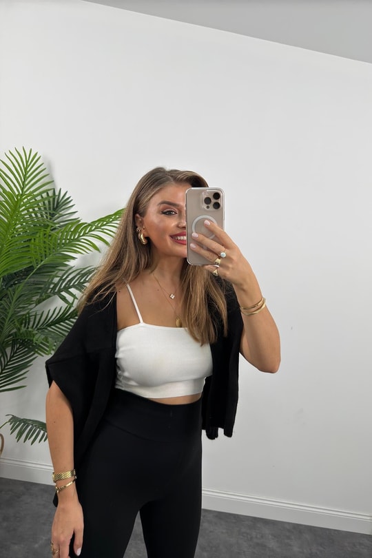Oysh Model Penye Kaşkorse Likralı Relax Tayt Siyah