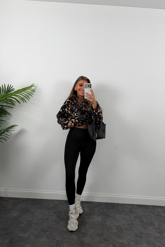 Oysh Model Polar Ceket Leopar