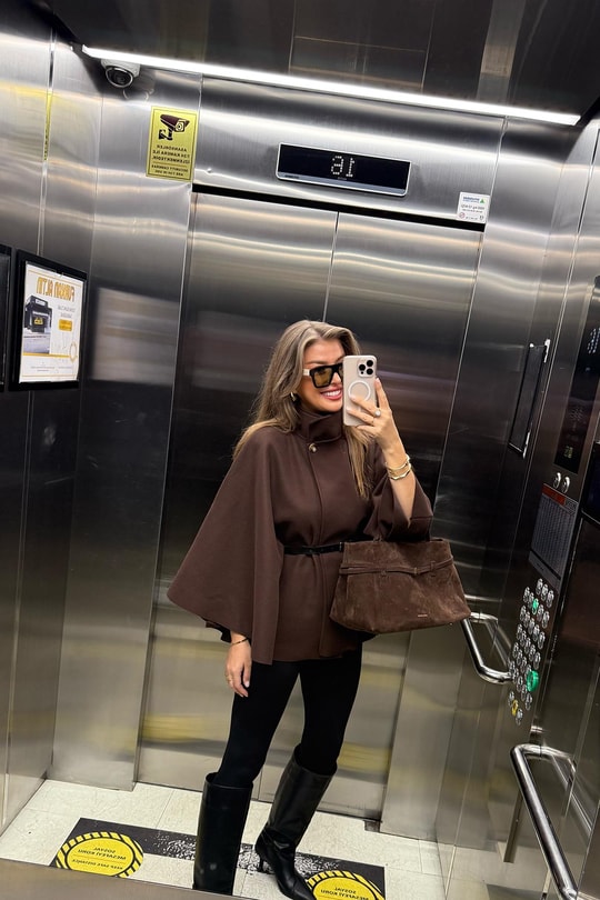 Pinterest Kemerli Kaşe Panço Kaban Acı Kahve