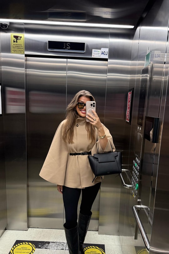 Pinterest Kemerli Kaşe Panço Kaban Camel
