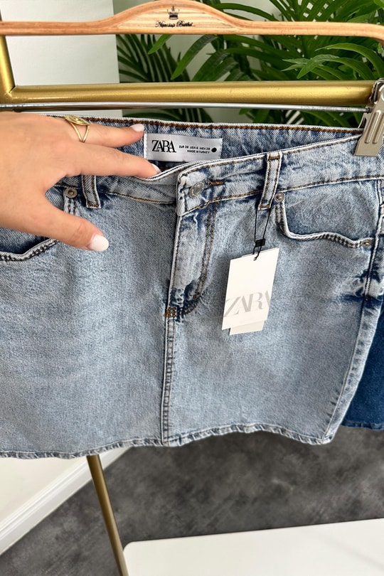 Premium Kalite Basic Jean Etek Açık Mavi