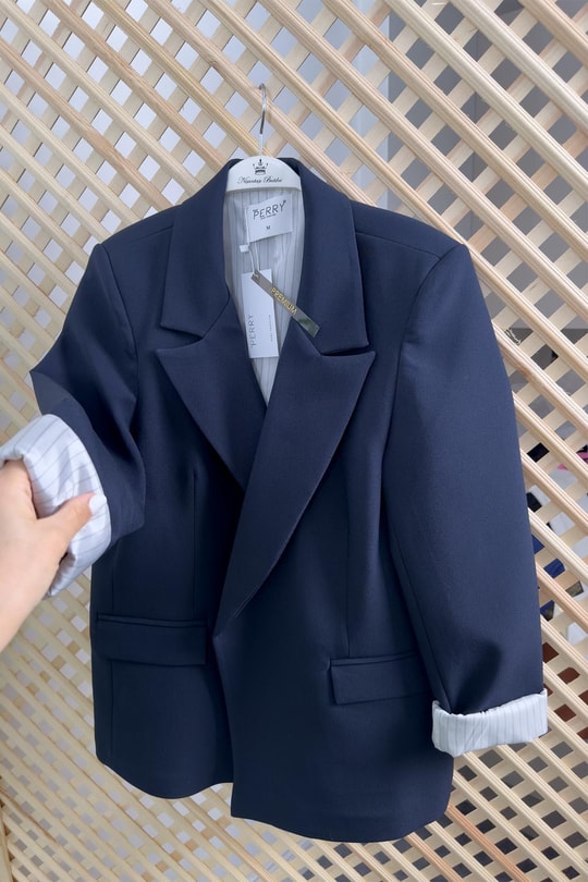 Premium Kalite Marin Astarlı Double Kumaş Blazer Ceket Lacivert