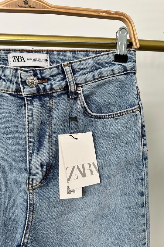 Premium Kalite Paçası Kesik Toparlayıcı Boyfit Jean Klasik Mavi Açık Ton 520