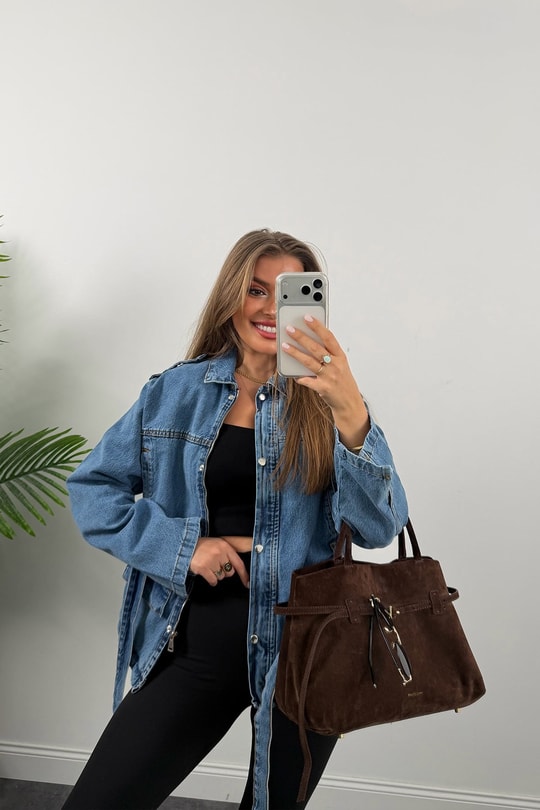 Premium Seri Apoletli Jean Trençkot