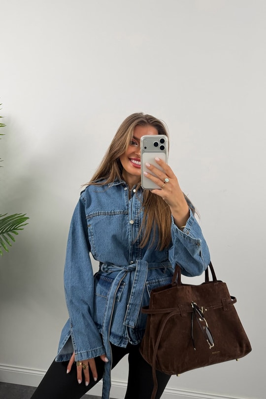 Premium Seri Apoletli Jean Trençkot