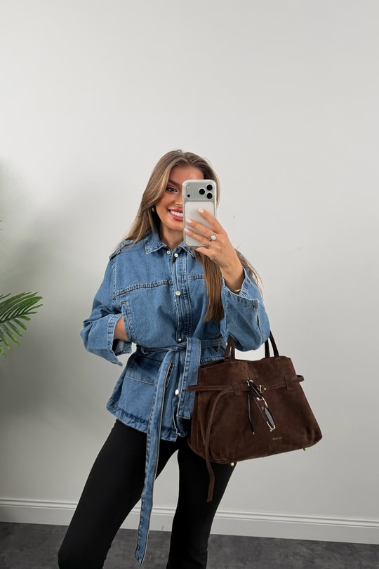 Premium Seri Apoletli Jean Trençkot
