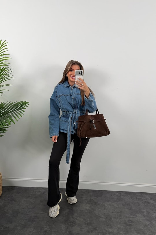 Premium Seri Apoletli Jean Trençkot