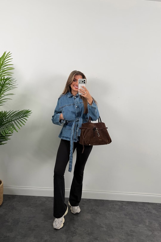 Premium Seri Apoletli Jean Trençkot