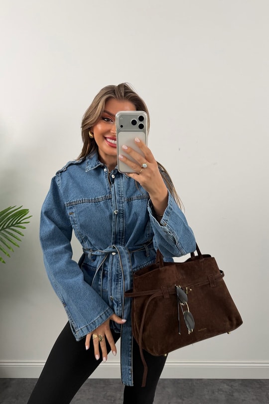 Premium Seri Apoletli Jean Trençkot