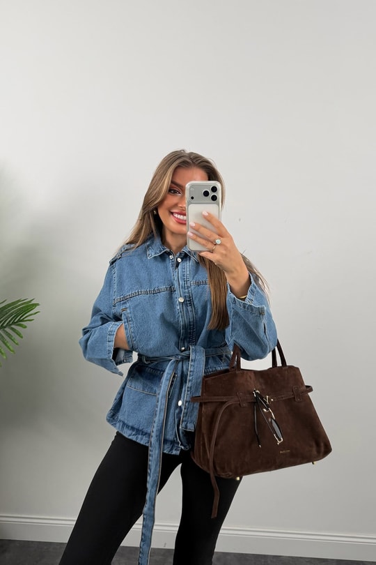 Premium Seri Apoletli Jean Trençkot