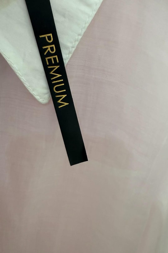 Premium Seri İpeksi Transparan Gömlek Beyaz