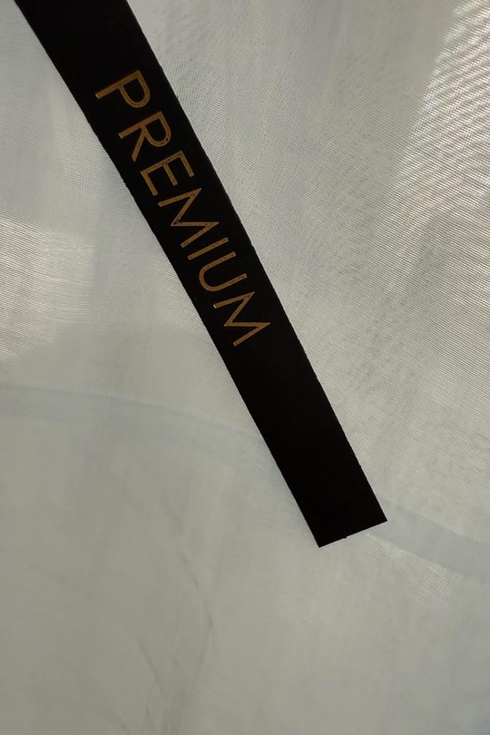 Premium Seri İpeksi Transparan Gömlek Mavi