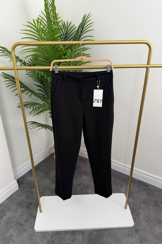 Premium Seri Kalem Paça Kumaş Pantolon Siyah