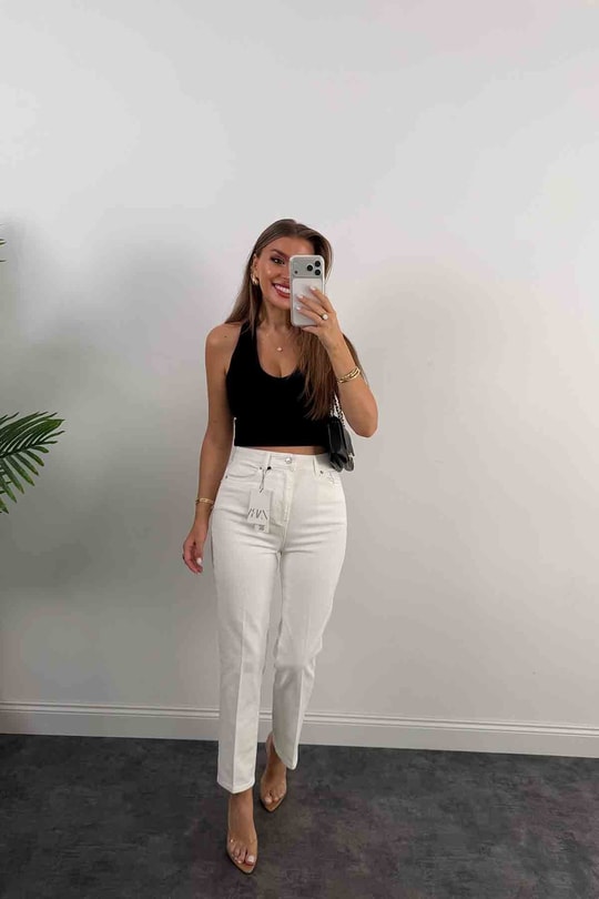 Premium Seri Kalem Paça Ütülü BF Jean Beyaz  