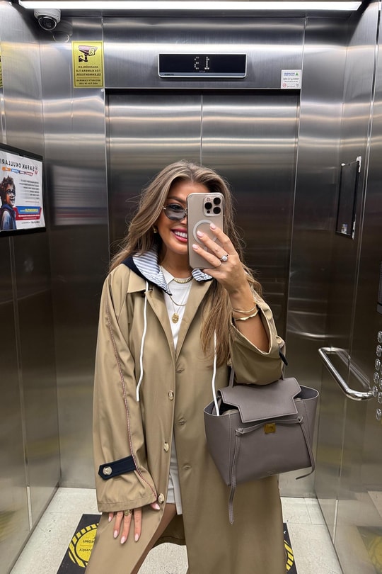 Premium Seri Kapüşonlu Tasarım London Trençkot