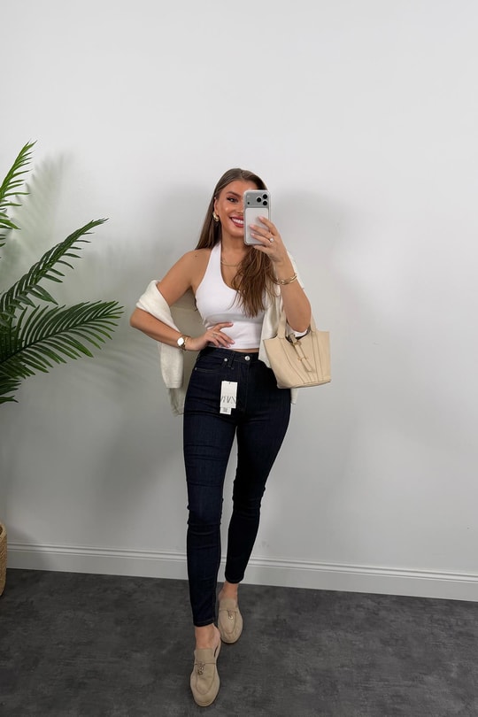 Premium Seri Likralı Skinny Jean Lacivert