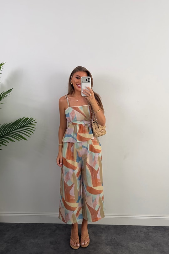 Premium Seri Marka Model Renkli Keten Takım 