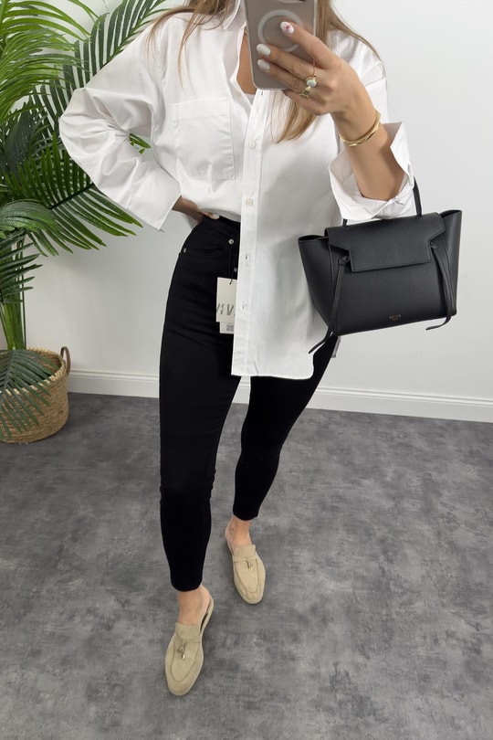 Premium Seri Süper Black Likralı Toparlayıcı Siyah Skinny Jean