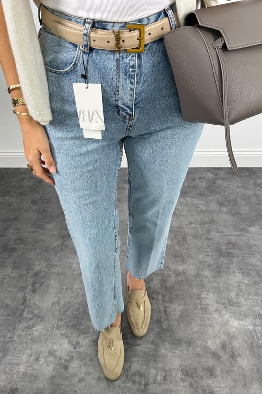 Ütülü Paça Premium Kalite Bf Jean 501 Mavisi 1018
