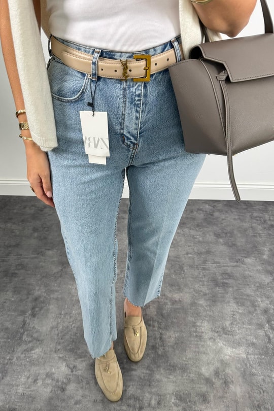 Ütülü Paça Premium Kalite Bf Jean 501 Mavisi 1018