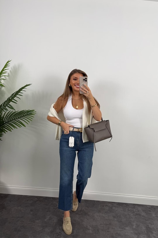 Ütülü Paça Premium Kalite Bf Jean Dark Blue 1014