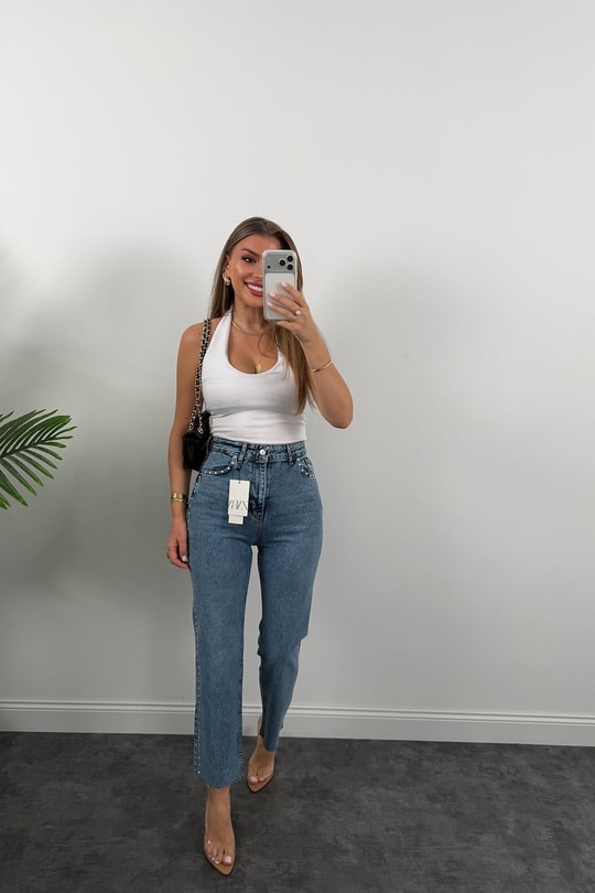 Yanı Zımbalı Premium Bf Jean 1004 Klasik Mavi