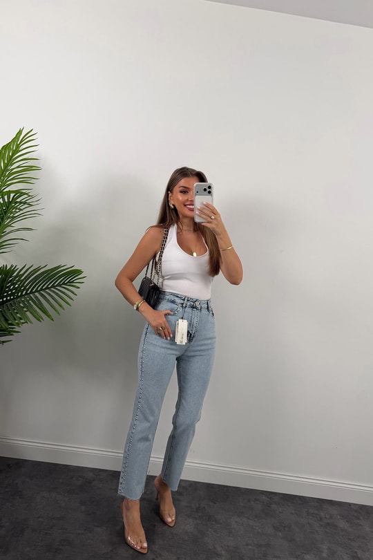 Yanı Zımbalı Premium Bf Jean 1006 Mavi