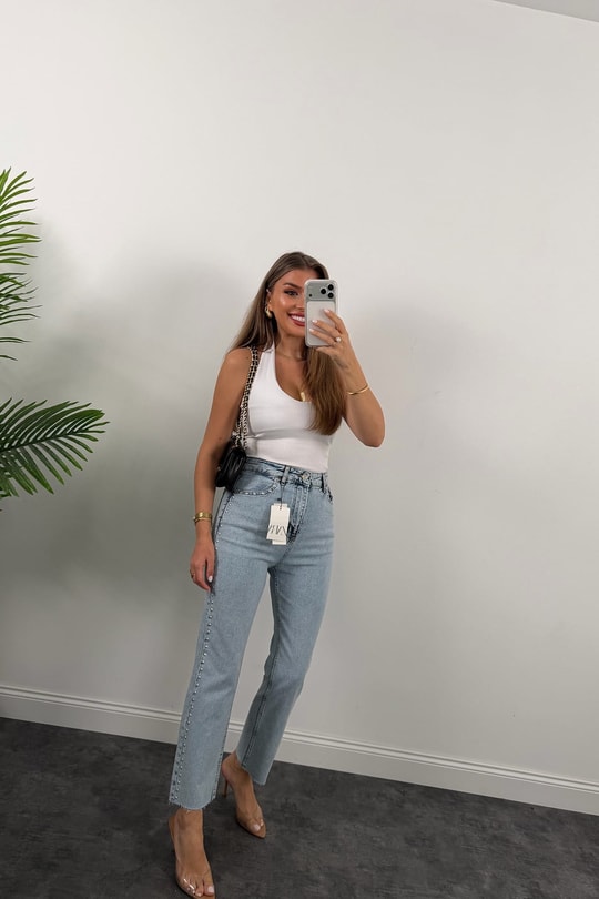 Yanı Zımbalı Premium Bf Jean 1006 Mavi