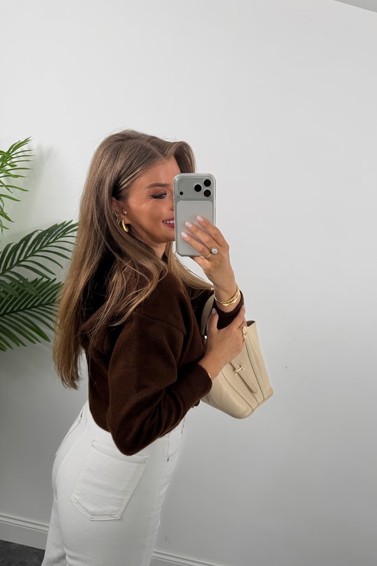 Yumoş Basic Hırka Acı Kahve