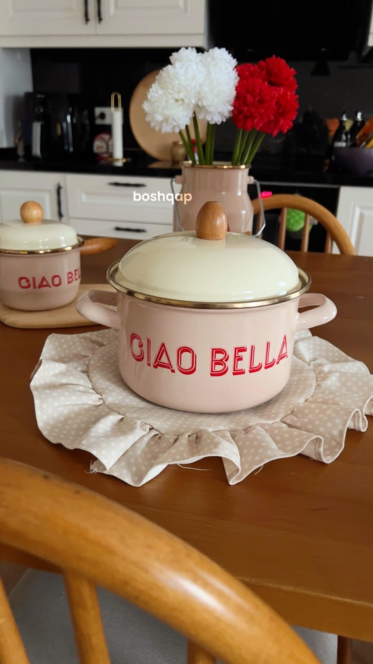 Dolce Vita Serisi Emaye 18cm Tencere