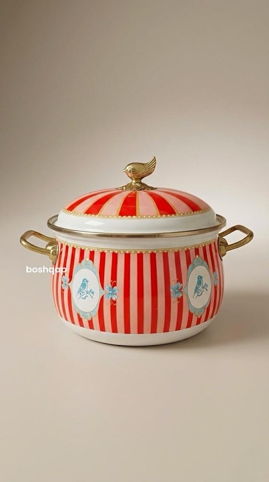 Wonderland Serisi Emaye 20cm Tencere